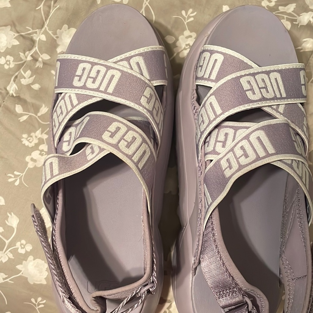 UGG Sandals worn twice. Thick sole very comfortable